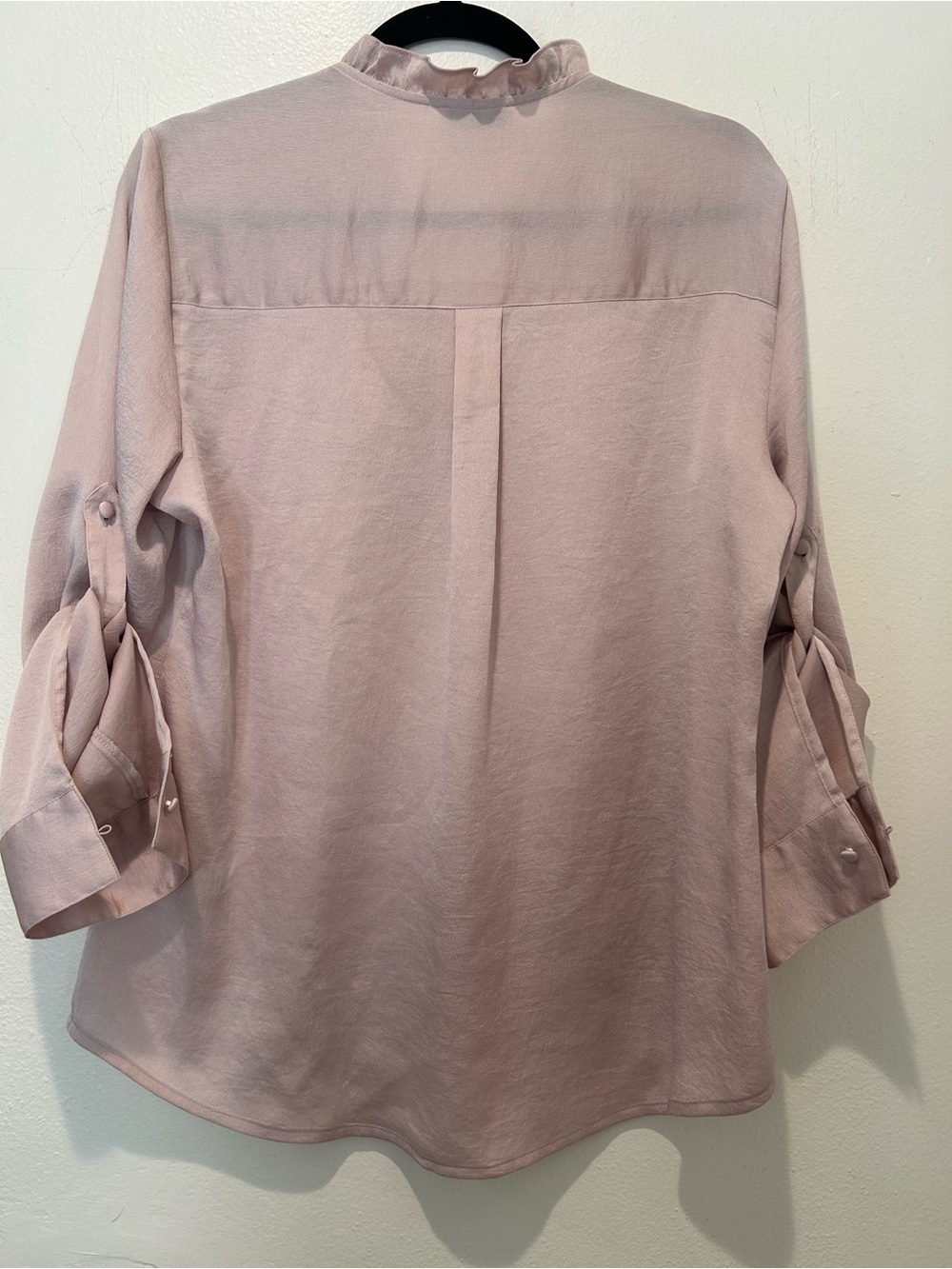 Express Slim Women's Blouse in Light Blush - Picture 3 of 10